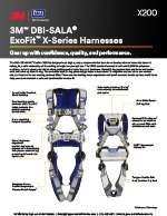 3M | DBI-SALA ExoFit X200 Full-Body Harness Spec Sheet