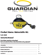 Guardian Retractable Horizontal Lifeline Manual