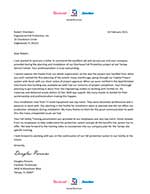 Testimonial Letter for Engineered Fall Protection