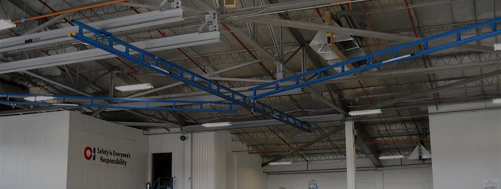 Ceiling Mounted Fall Protection Monorails