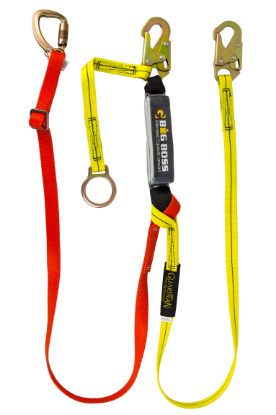 Guardian Big Boss 4-in-1 Lanyard, 6 ft. w/ Snap Hooks, 5K Triple Lock Carabiner, 18" Extension, D-ring
