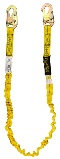 Guardian Internal Shock Lanyard 6 ft. Single Leg w/ Snap Hooks