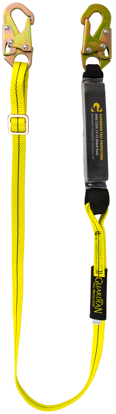 Guardian Shock Absorbing Adjustable Lanyard, 4 - 6 ft. Single Leg