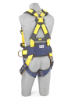 Delta Construction Harness, Pass-Through Chest, Tongue-Buckle Legs, Side D-Rings, Back