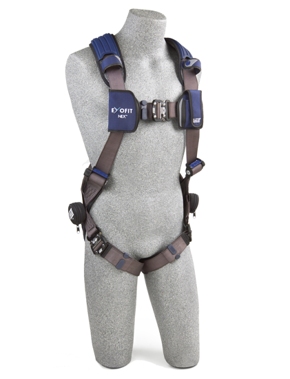 ExoFit NEX Vest-Style Harness, Quick-Connect Chest and Legs, Front
