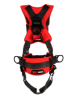 Protecta Comfort Construction-Style Harness, Pass-Through Chest, Tongue-Buckle Legs, Side D-Rings, Back
