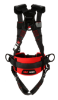 Protecta Construction Style Positioning Harness, Pass-Through Chest, Tongue-Buckle Legs, Side D-Rings, Back