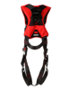 Protecta Standard Construction-Style Harness, Pass-Through Chest, Tongue-Buckle Legs, Side D-Rings, Back