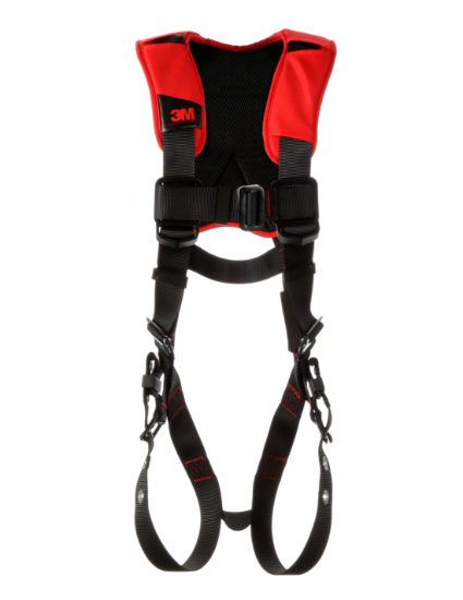 Protecta P200 Comfort Vest Safety Harness, Pass-Through Chest, Tongue-Buckle Legs, Side D-Rings, Front