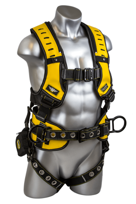 Halo Construction Harness, Pass-Through Chest, Tongue-Buckle Legs, Side D-Rings, Front
