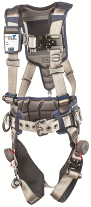 ExoFit STRATA Construction Harness, Triple Action Chest and Leg Buckles, Side D-Rings, Front