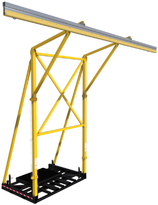 FlexiGuard Counterweighted Overhead 32 ft. Rail Fall Arrest System, 22 ft. Ht., No Counterweights, 8517760