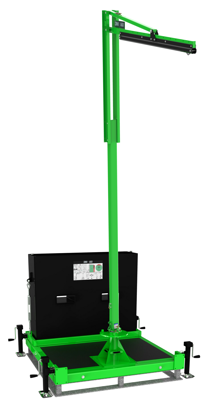 FlexiGuard M100 Semi-Fixed Height, Single User Modular Portable Jib with Counterweight Base