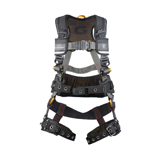Guardian B7 Comfort Full-Body Harness w/ Waist Pad, Quick-Connect Chest, Tongue-Buckle Legs