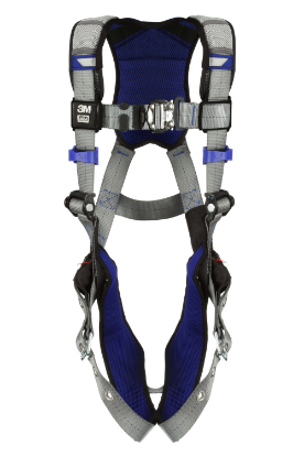 3M | DBI-SALA ExoFit X200 Comfort Vest Safety Harness, Quick-Connect Chest, Tongue-Buckle Legs (front)