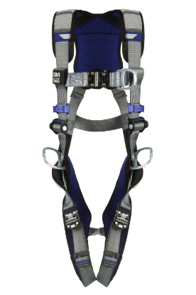 3M | DBI-SALA ExoFit X200 Comfort Vest Climbing & Positioning Safety Harness, Quick-Connect Chest and Legs, Chest and Side D-Rings (front)