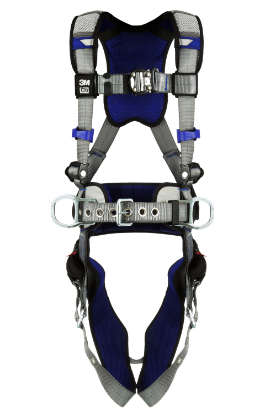 3M | DBI-SALA ExoFit X200 Comfort Construction Positioning Safety Harness, Quick-Connect Chest, Tongue-Buckle Legs, Side D-Rings (front)
