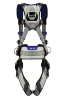 3M | DBI-SALA ExoFit X200 Comfort Construction Positioning Safety Harness, Quick-Connect Chest, Tongue-Buckle Legs, Side D-Rings (back)