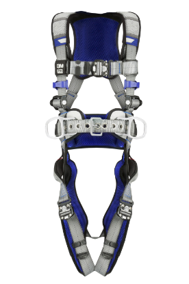 3M | DBI-SALA ExoFit X200 Comfort Construction Positioning Safety Harness, Quick-Connect Chest and Legs, Side D-Rings (front)