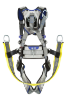 3M | DBI-SALA ExoFit X200 Comfort Oil and Gas Climbing/Suspension Safety Harness w/ Seat Sling, Quick-Connect Chest, Tongue-Buckle Legs, Side D-Rings (back)
