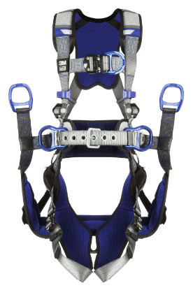 3M | DBI-SALA ExoFit X200 Comfort Tower Climbing & Positioning Safety Harness, Quick-Connect Chest and Legs, Chest and Side D-Rings (front)