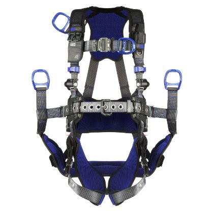 ExoFit X300 Comfort Oil and Gas Harness, Quick-Connect Chest, Tongue-Buckle Legs, Seat Sling D-Rings, Front