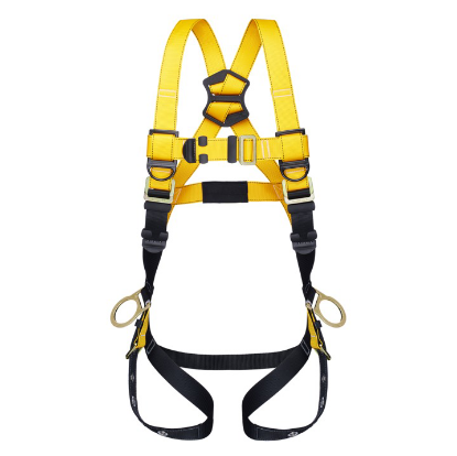 Guardian Series 1 Full-Body Harness, Pass-Through Chest, Tongue-Buckle Legs, Side D-Rings, Front